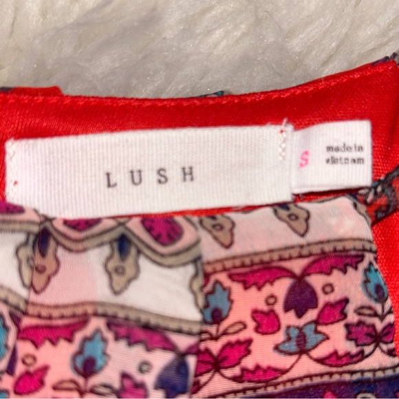 LUSH Women’s Size Small Multi Colored Razor Top A-Lined Flowing Summer Dress - Picture 3 of 14